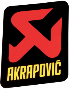 Autocollant générique de rechange,STICKER AKRAPOVIC VERT 75