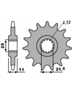 Pignon PBR acier standard 2142 - 525